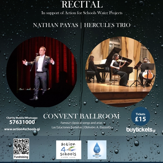 World Water Day Recital 20th March 2025 Nathan Payas & Hercules Trio